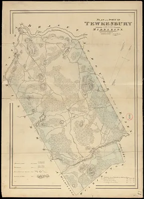 Plan of Tewksbury made by John G. Hales, dated 1831