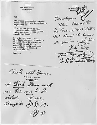Compound document, three memos on one sheet