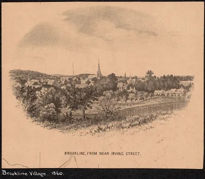 Brookline Village, from near Irving St.