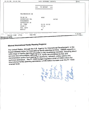 Abortion-Family Planning Meeting 1/22/99 [2]