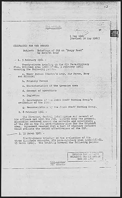 Annex No. 13 Briefings of JCS on "Bumpy Road" by General Gray
