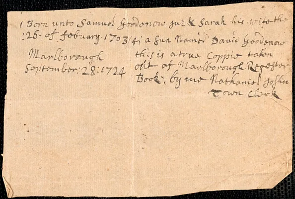 Vital Records, 1724, 1730-1733