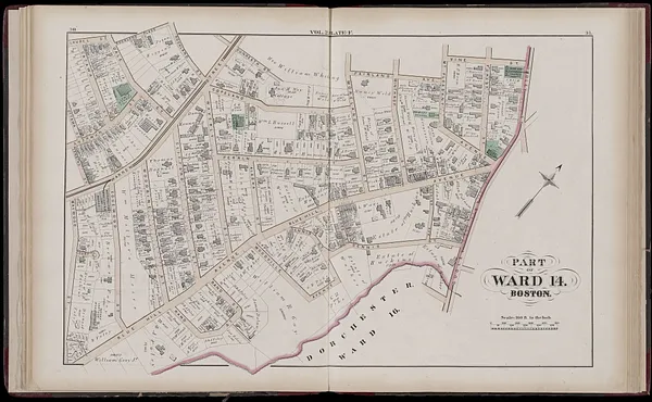 Atlas of the county of Suffolk, Massachusetts : vol. 2nd late city of Roxbury, now wards 13-14 and 15, city of Boston