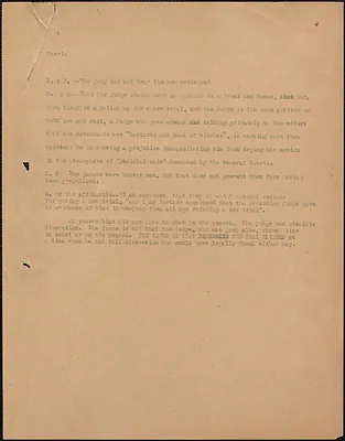 Typed document (copy), [Boston, Mass?, 1920-1927]