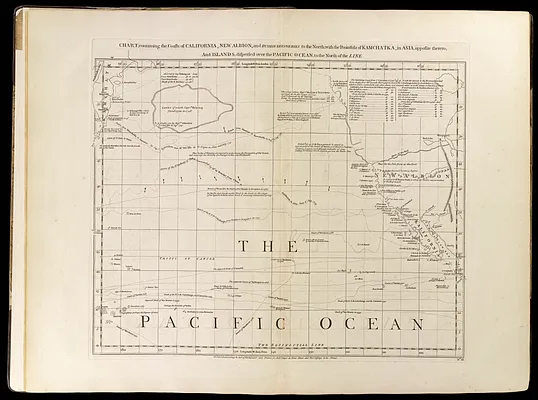 Chart containing the coasts of California, New Albion, and Russian discoveries to the north