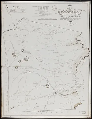 Map of Sudbury, Mass.