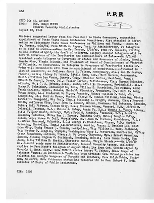 Cross Reference Memorandum