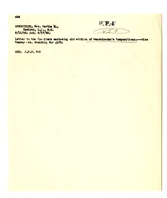 Cross Reference Memorandum