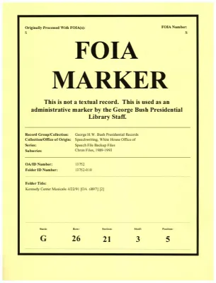 Kennedy Center Musicale 4/22/91 [OA 6897] [2]