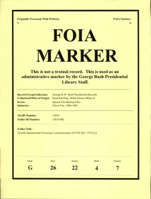 Florida International University Commencement 4/27/92 [OA 7572] [2]