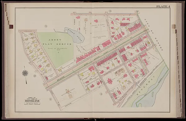 Atlas of the town of Brookline, Norfolk County, Massachusetts