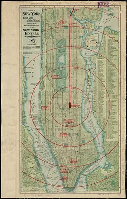 Center of New York, first city of the world