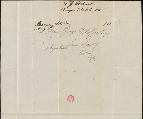 T. J. Hobart to George Coffin, 14 August 1847