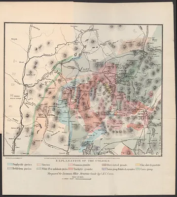 Geological map of the White Mountains, New Hampshire