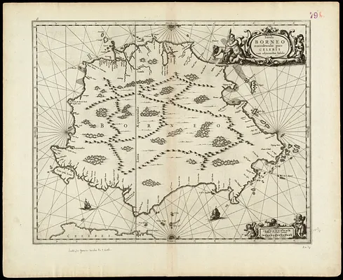 Insula Borneo et occidentalis pars Celebris, cum adjacentibus insulis