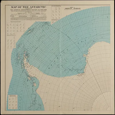 Map of the Antarctic