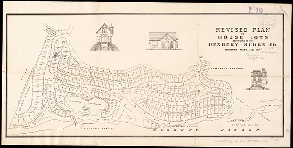 Revised plan of house lots belonging to the Duxbury Shore Co
