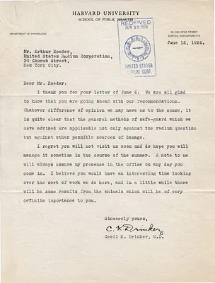 Letters Received to H.B. Viedt, June 11, 1924