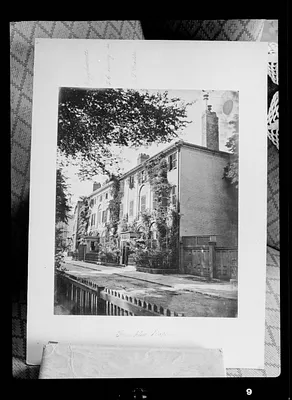 Copy negative of ca. 1855-1858 photo titled "Franklin Place"