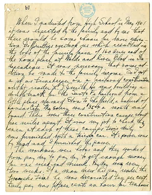 Handwritten Autobiographical Account of Harry S. Truman