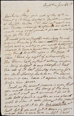 Letter from Daniel S. Whitney, Boylston, [Massachusetts], to Samuel May, [18]51 June 22
