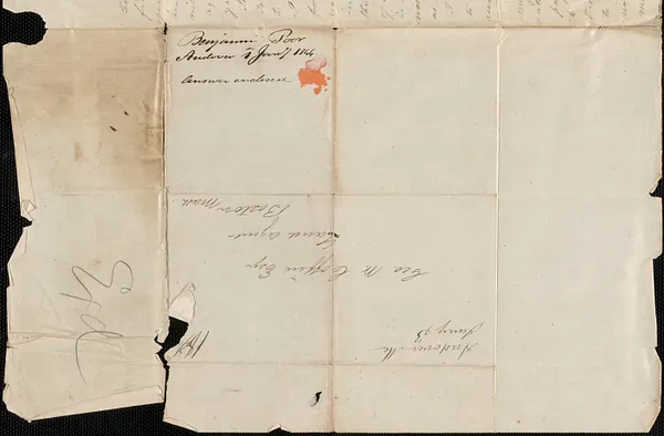 Benjamin Poor to George Coffin, 1 January 1844