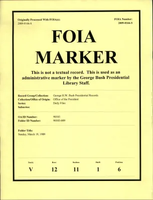 Sunday, March 19, 1989