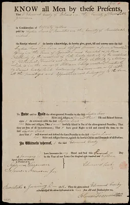 Deed of property in Brewster