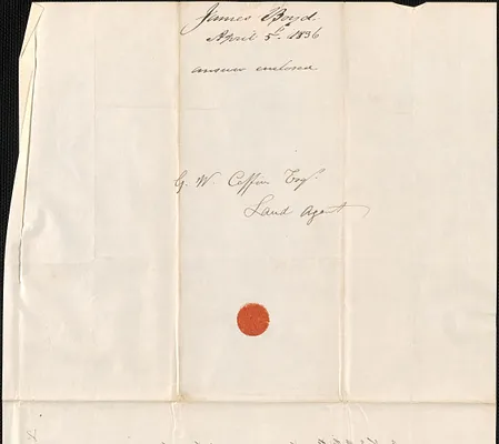James Boyd to George Coffin, 5 April 1836