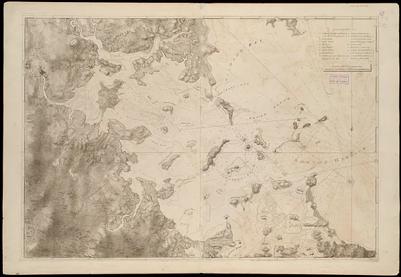 A chart of the harbour of Boston