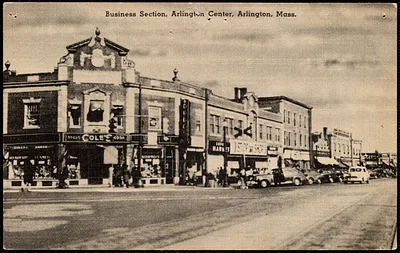 Business section, Arlington Center, Arlington, Mass.