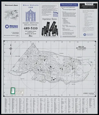 Map of Watertown Massachusetts