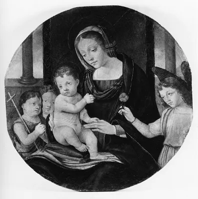 Madonna and Child with the Young St. John and Two Angels
