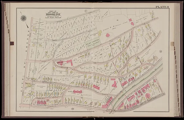 Atlas of the town of Brookline, Norfolk County, Massachusetts