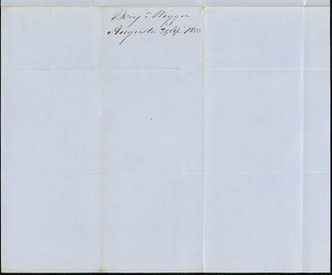 Benjamin Wiggin to George Coffin, 29 April 1850