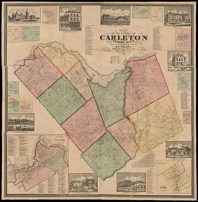 Map of the county of Carleton, Canada West