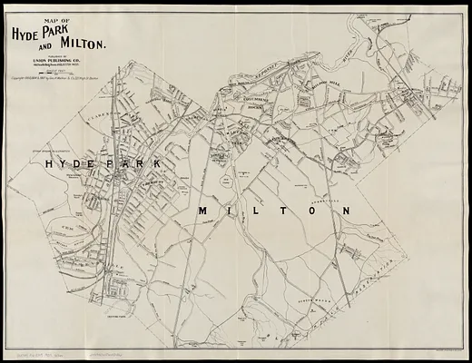 Map of Hyde Park and Milton