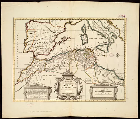 In notitiam ecclesiasticam Africæ tabula geographica