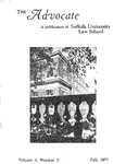 The Advocate, Vol. 03, No. 1, 1971