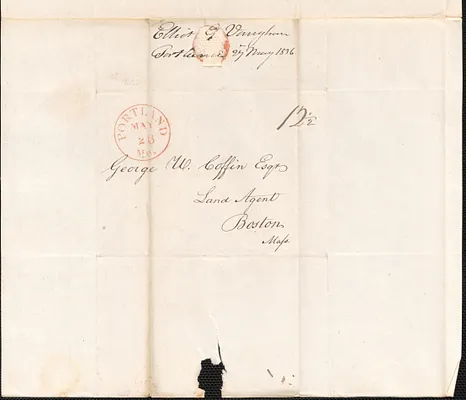 Elliot G. Vaughn to George Coffin, 27 May 1836
