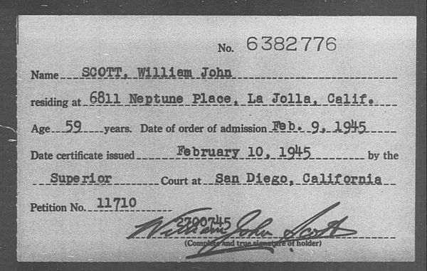 Scott, William John - 1945