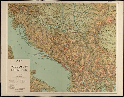 Map of the Yougoslav countries