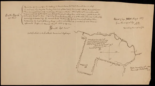 A platt of land laid out for Savill Simpson cordwainer