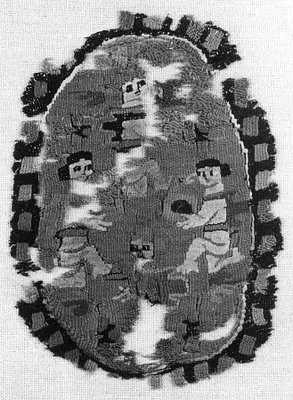Four figures bearing gifts