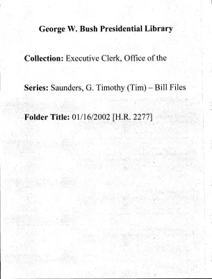 01/16/2002 [H.R. 2277]