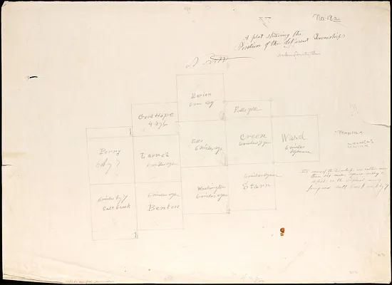 A plat showing the position of the different townships