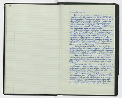Handwritten journal entry for February 6, 1969