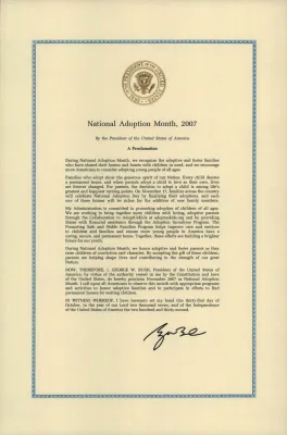 National Adoption Month, November 2007 [Version 1]