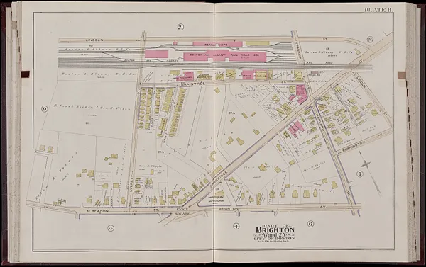 Atlas of the city of Boston, volume seven, Brighton, Mass.