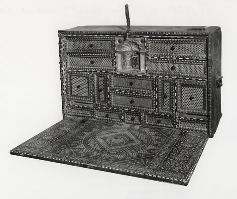 Portable Writing Desk with Geometric Patterns and Moorish Designs